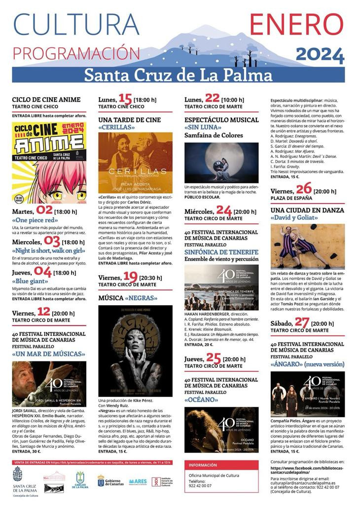 Cartel agenda cultural