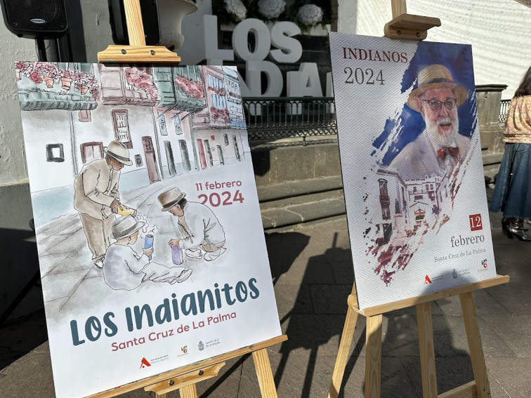 Foto detalle carteles oficiales Los Indianos y Los Indianitos 2024