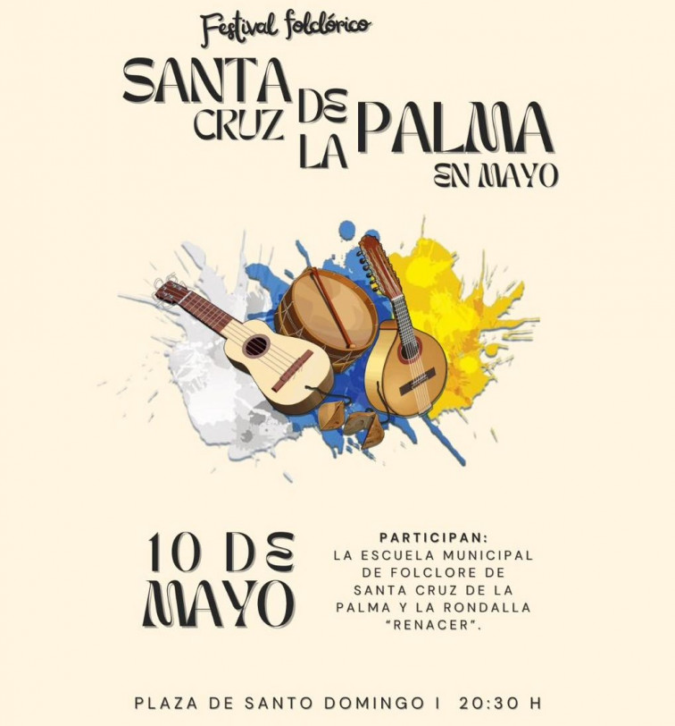 Cartel festival folclórico Diario Palmero