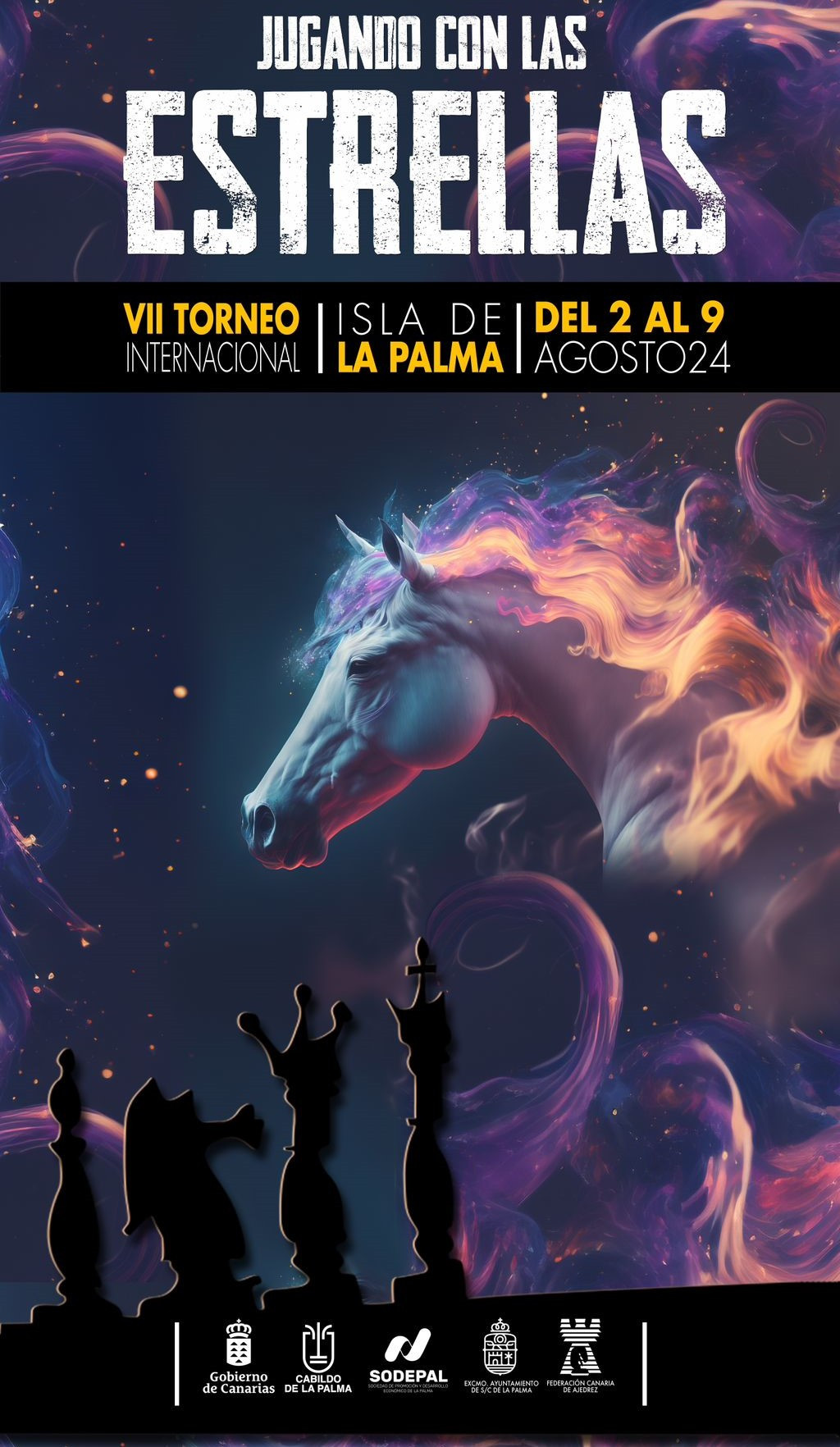 Cartel Jugando estrellas 24
