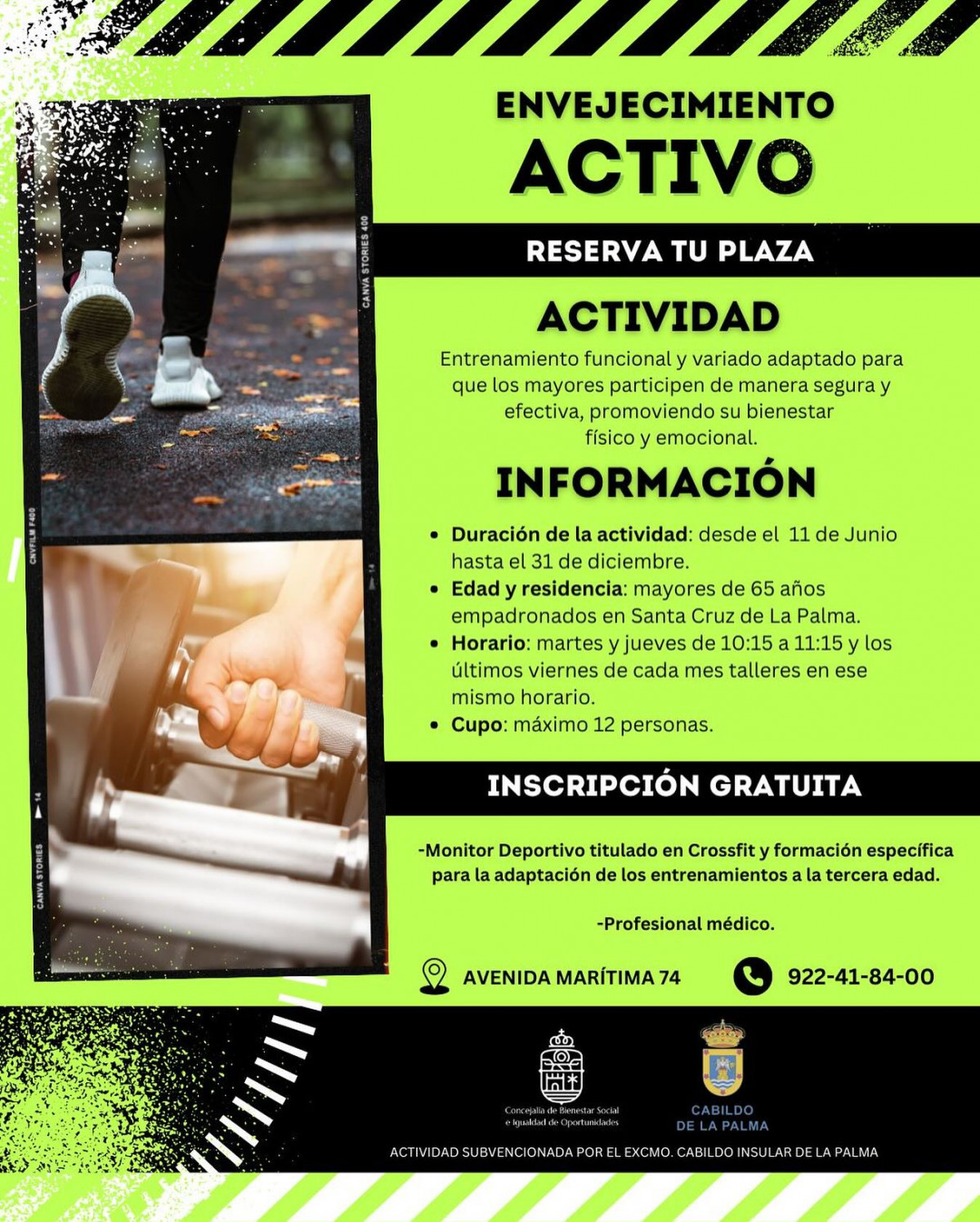 Cartel envejecimiento activo Diario Palmero 