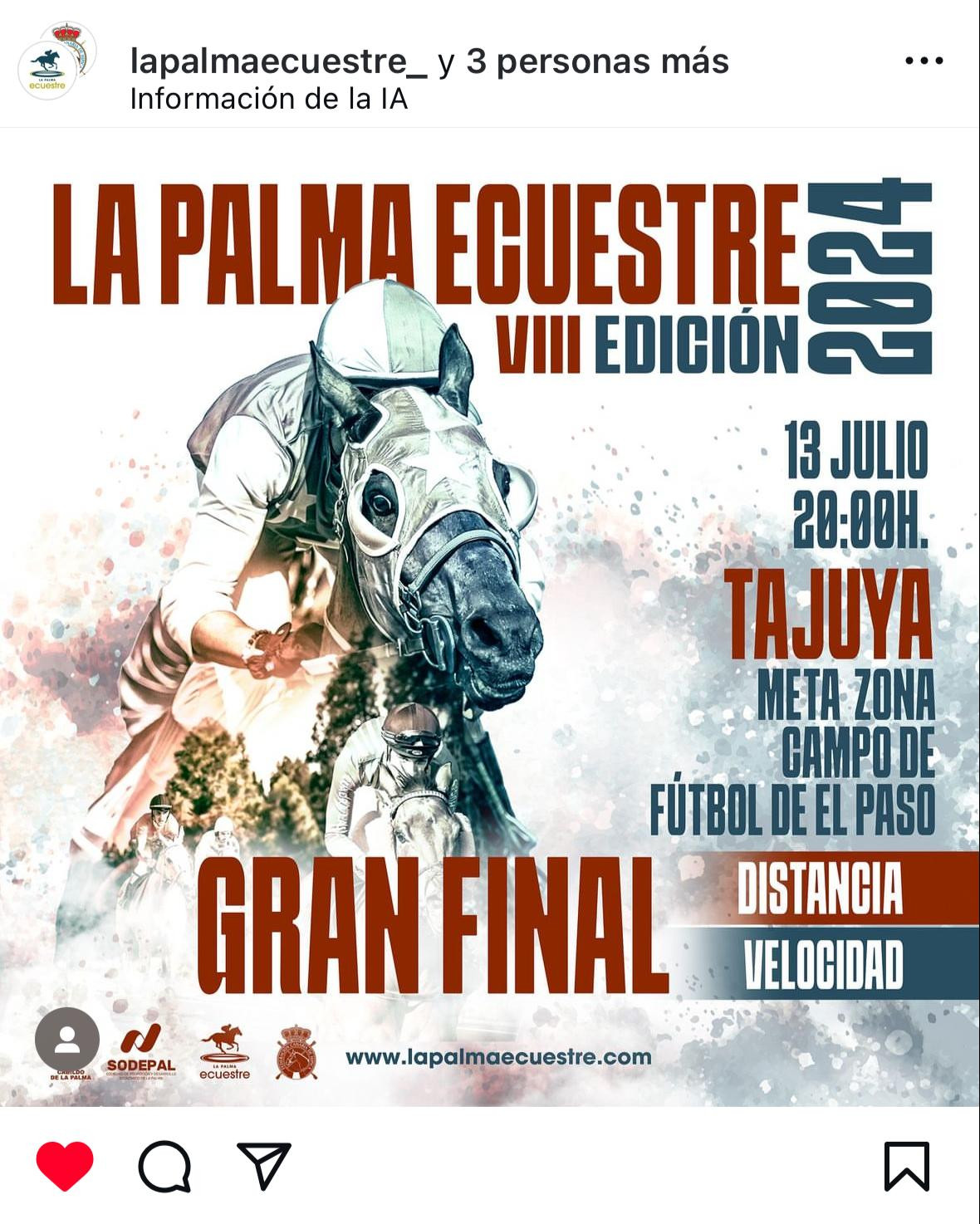 Cartel La Palma Ecuestre 1