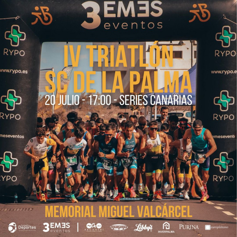 Cartel IV Triatlón SC de La Palma
