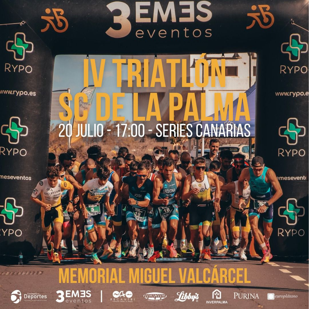 Cartel IV Triatlu00f3n SC de La Palma Diario Palmero 