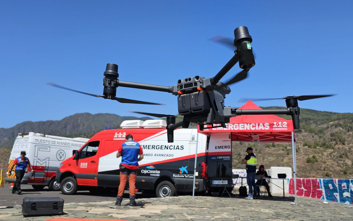 Dron de vigilancia Diario Palmero 