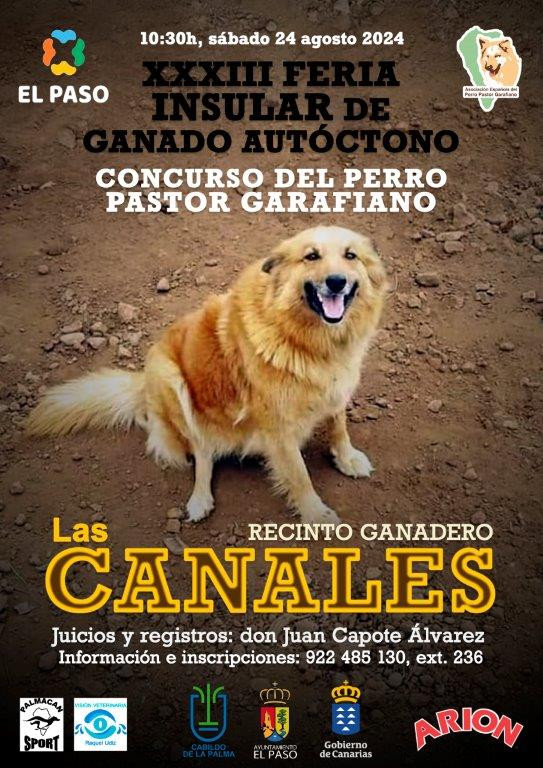 Carten Certamen de Perros Garafianos Feria 2024 El Paso