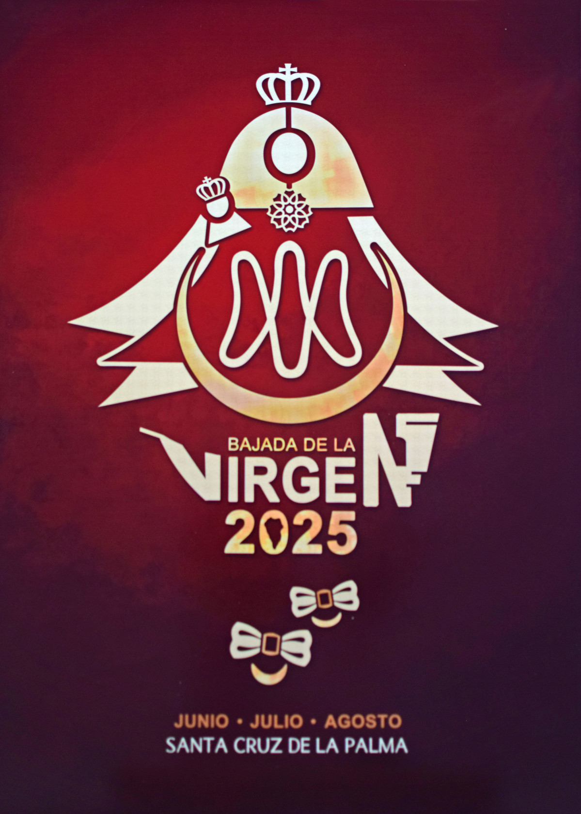 Imagen del cartel anunciador de las Fiestas Lustrales de la Bajada de la Virgen de las Nieves 2025 (2)