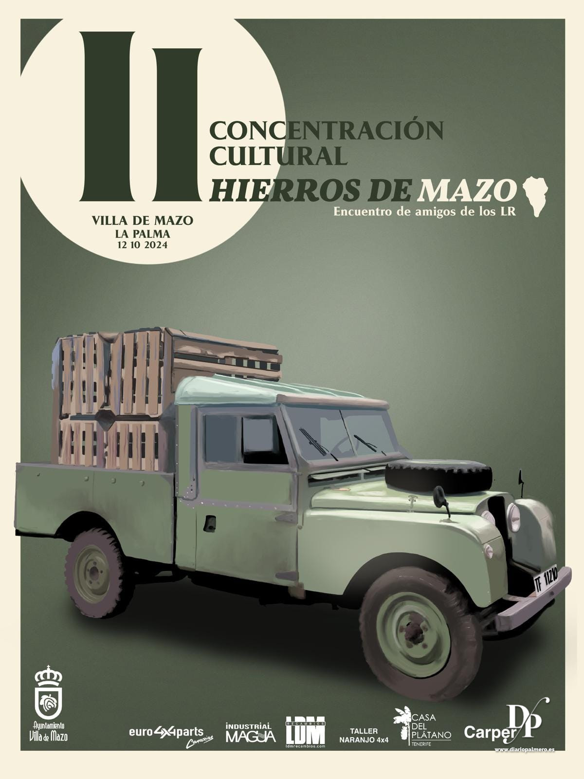 Cartel Villa de Mazo concentraciu00f3n Hierros de Mazo