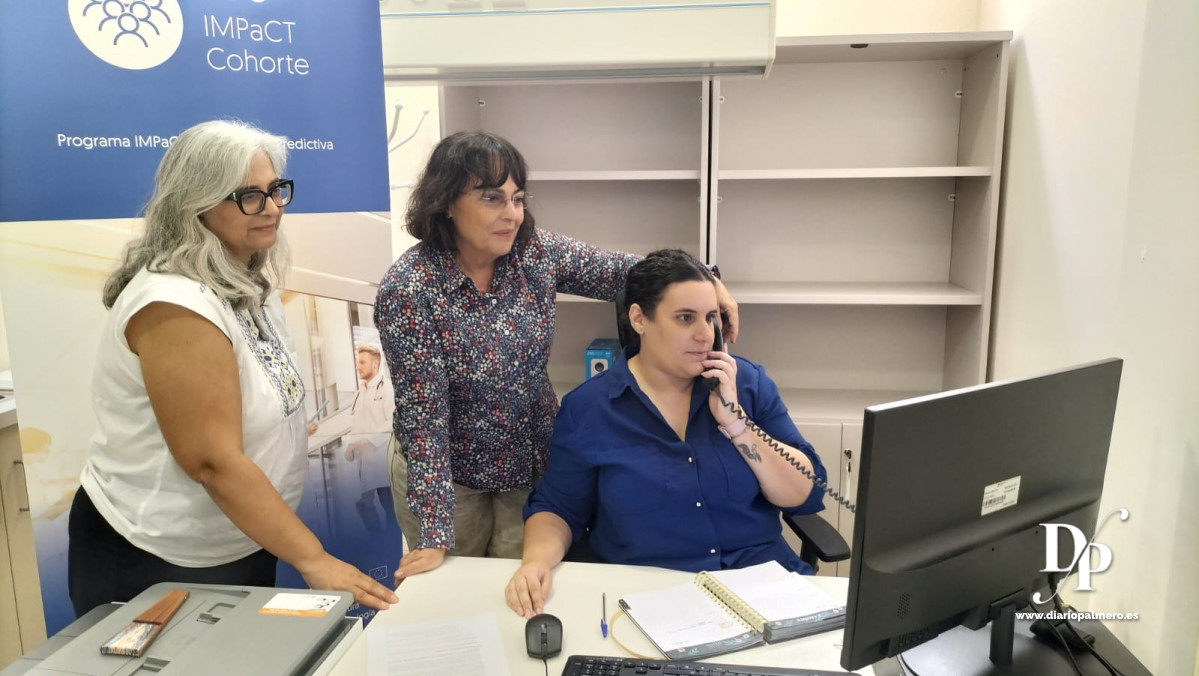 Parte del equipo de Impact Cohorte de La Palma