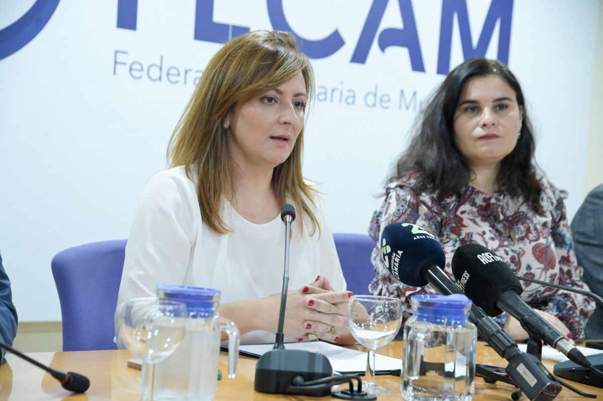 301024 Nieves Lady Barreto y Mari Brito, en la rueda de prensa celebrada en la FECAM