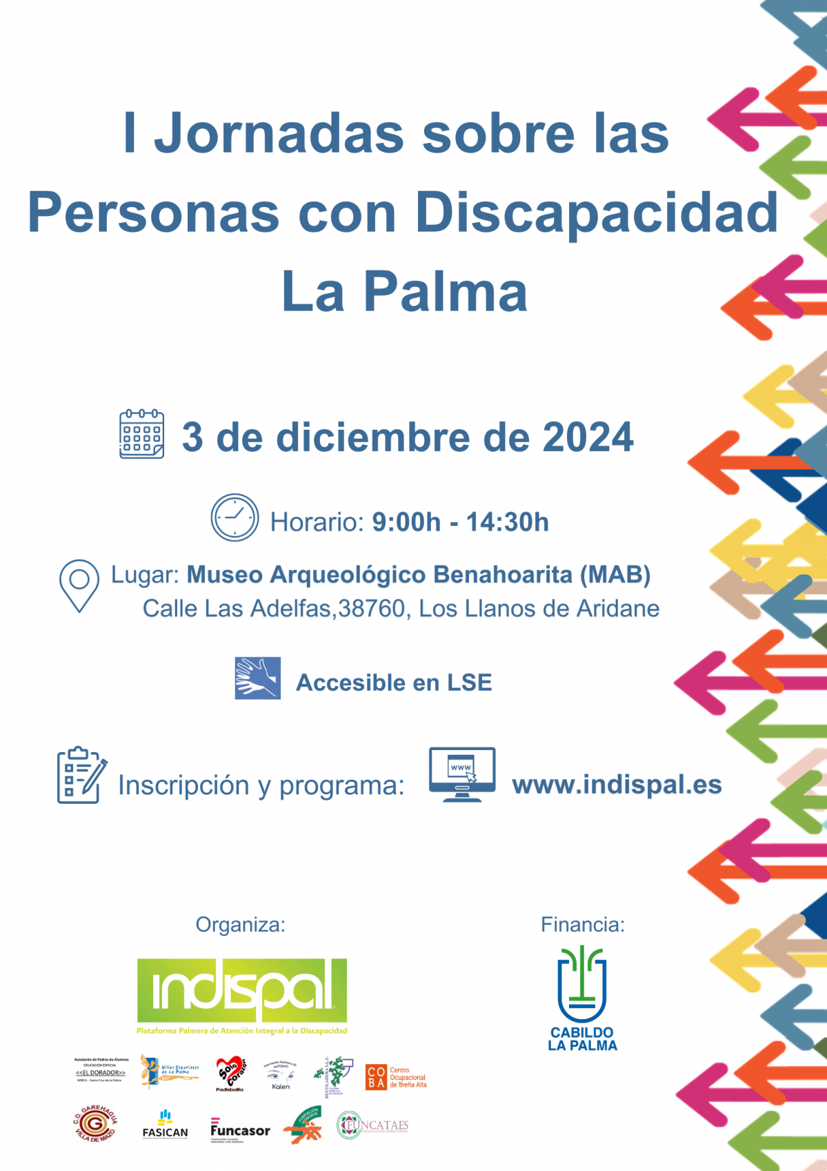 Cartel I Jornadas sobre las Personas Con Discapacidad La Palma
