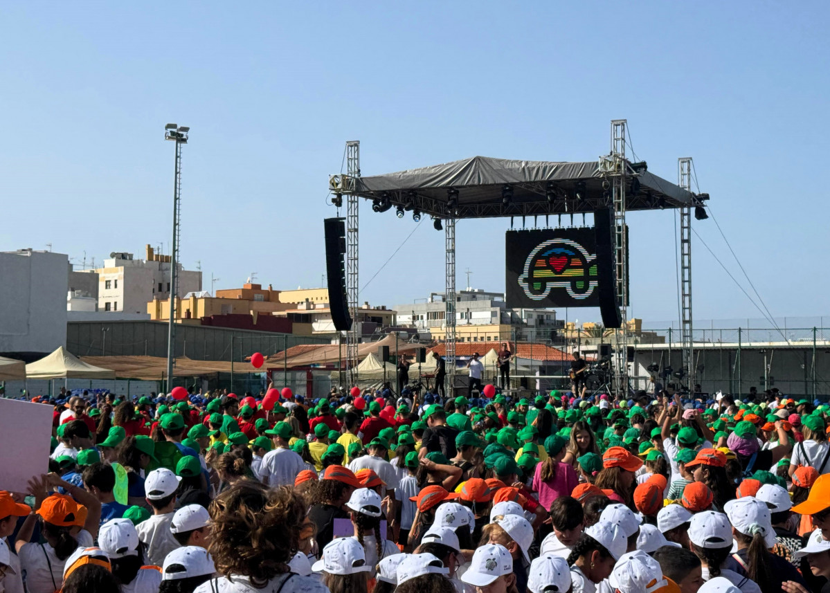 FOTO. Maldita Nerea congrega a 2.600 escolares en el CEC Isla Bonita (1)