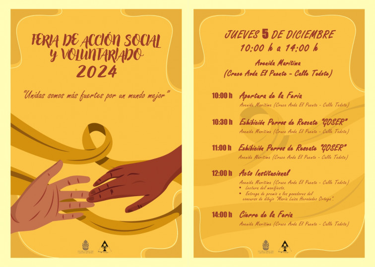 CARTEL 2024 Feria de Acción Social y Voluntariado Santa Cruz de La Palma