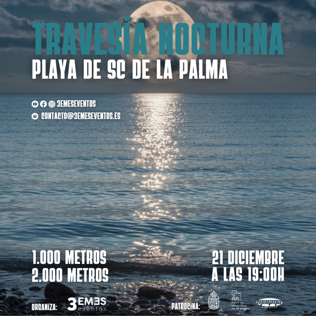 Cartel travesiu0301a a nado nocturna 2024