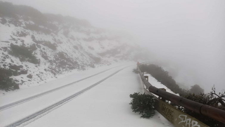 Roque de los Muchachos nieve