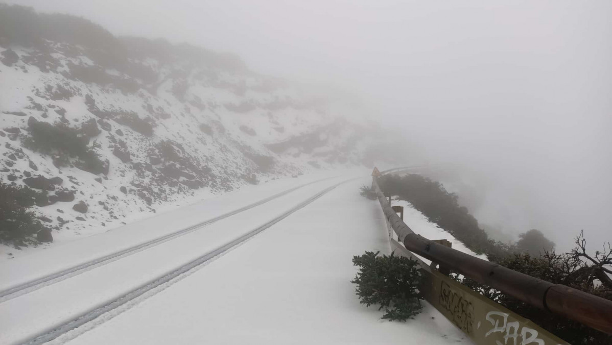 Roque de los Muchachos nieve