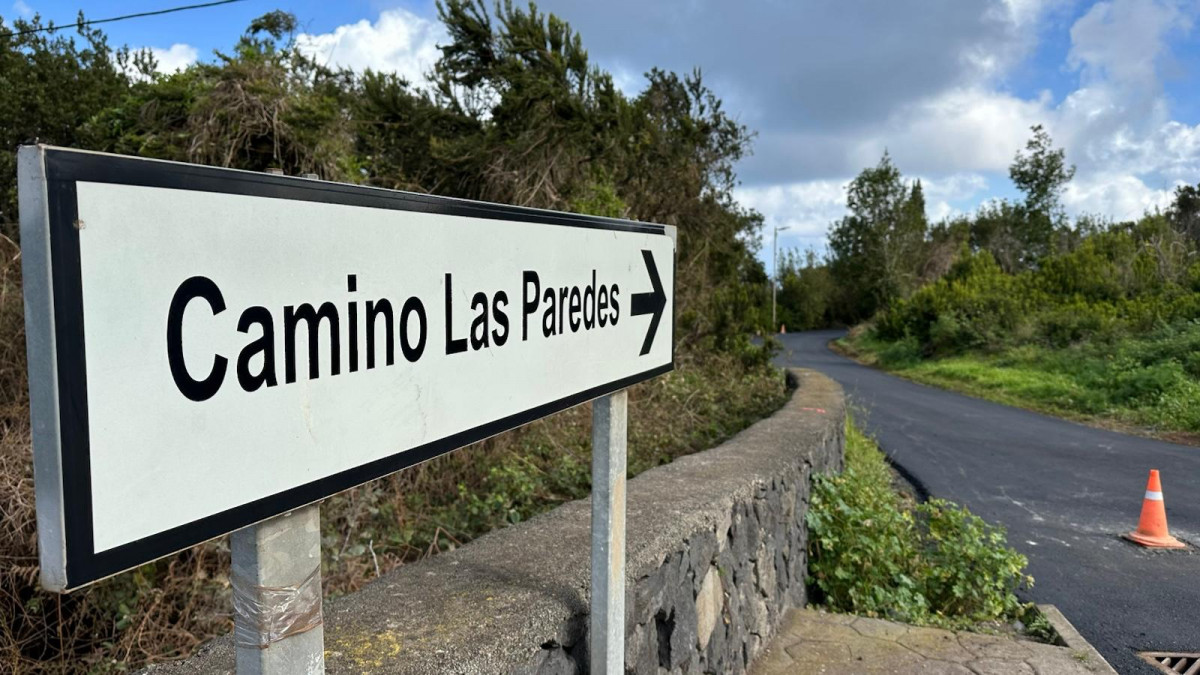 Obra camino Las Paredes Barlovento