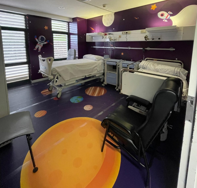 Habitación de Pediatría del Hospital Universitario de La Palma