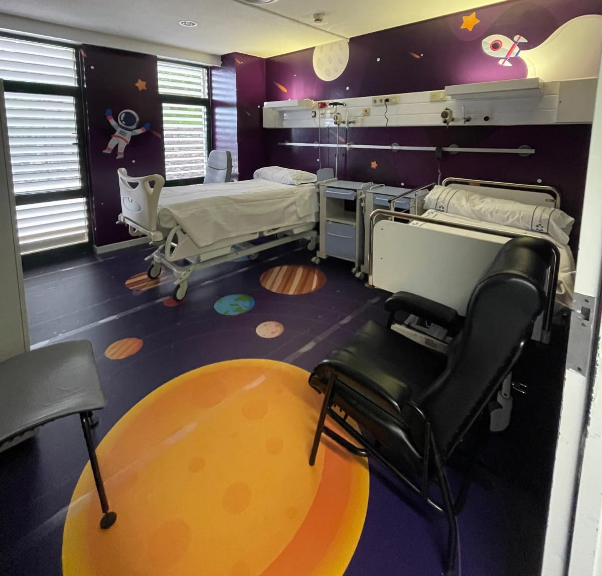 Habitaciu00f3n de Pediatru00eda del Hospital Universitario de La Palma