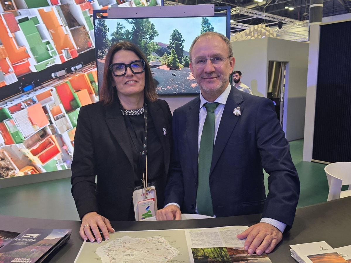 Raquel Rebollo y Sergio Rodru00edguez en Fitur