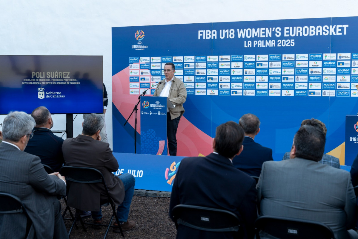 FOTO. Imagen de archivo de la presentaciou0301n del Eurobasket U18 Femenino 25 en La Palma 2