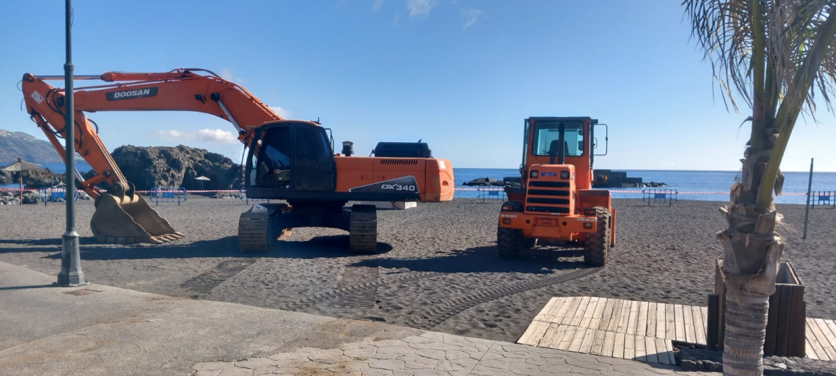 Playa de Los Cancajos reacondicionamiento