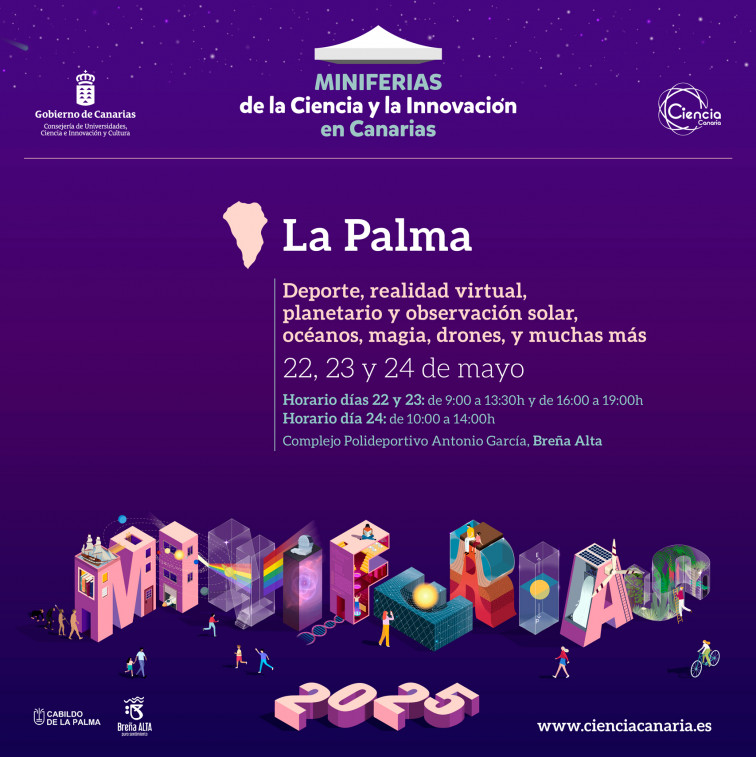 Cartel Miniferias La Palma 2025
