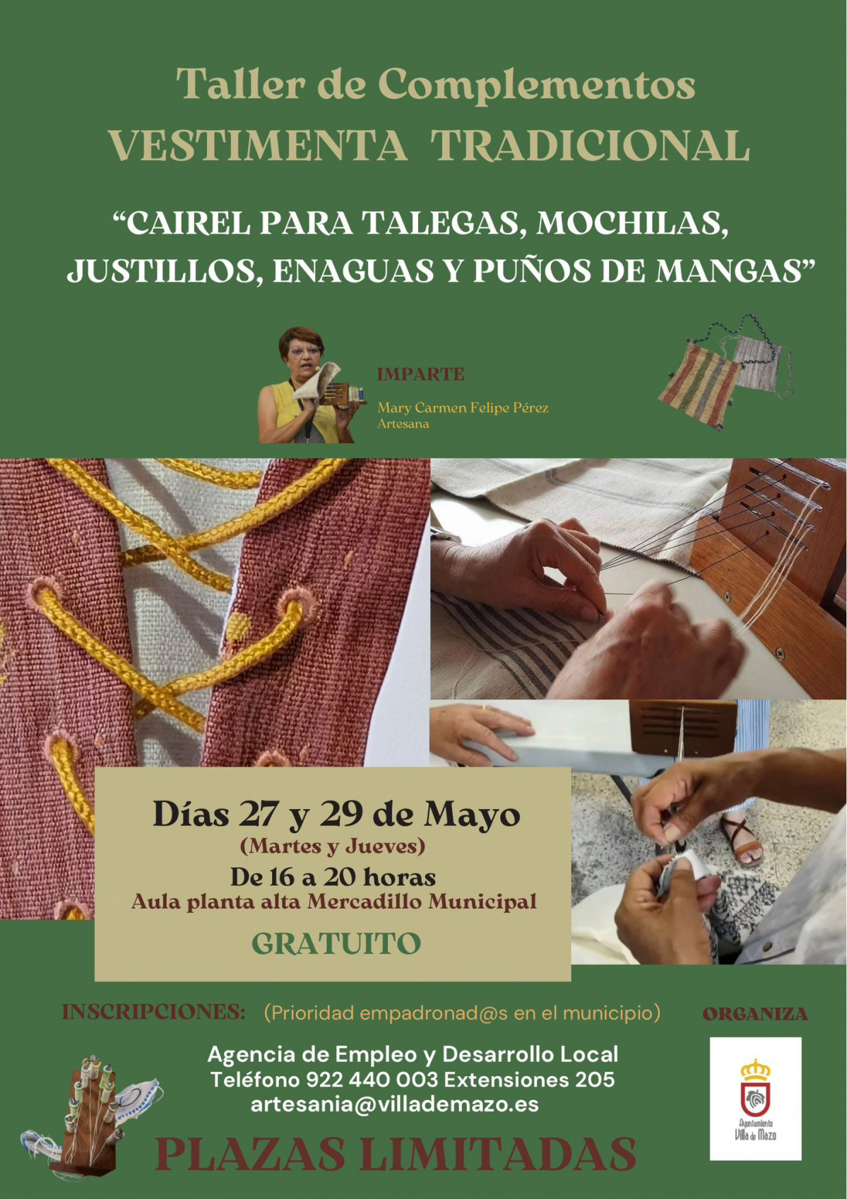 Cartel taller vestimenta