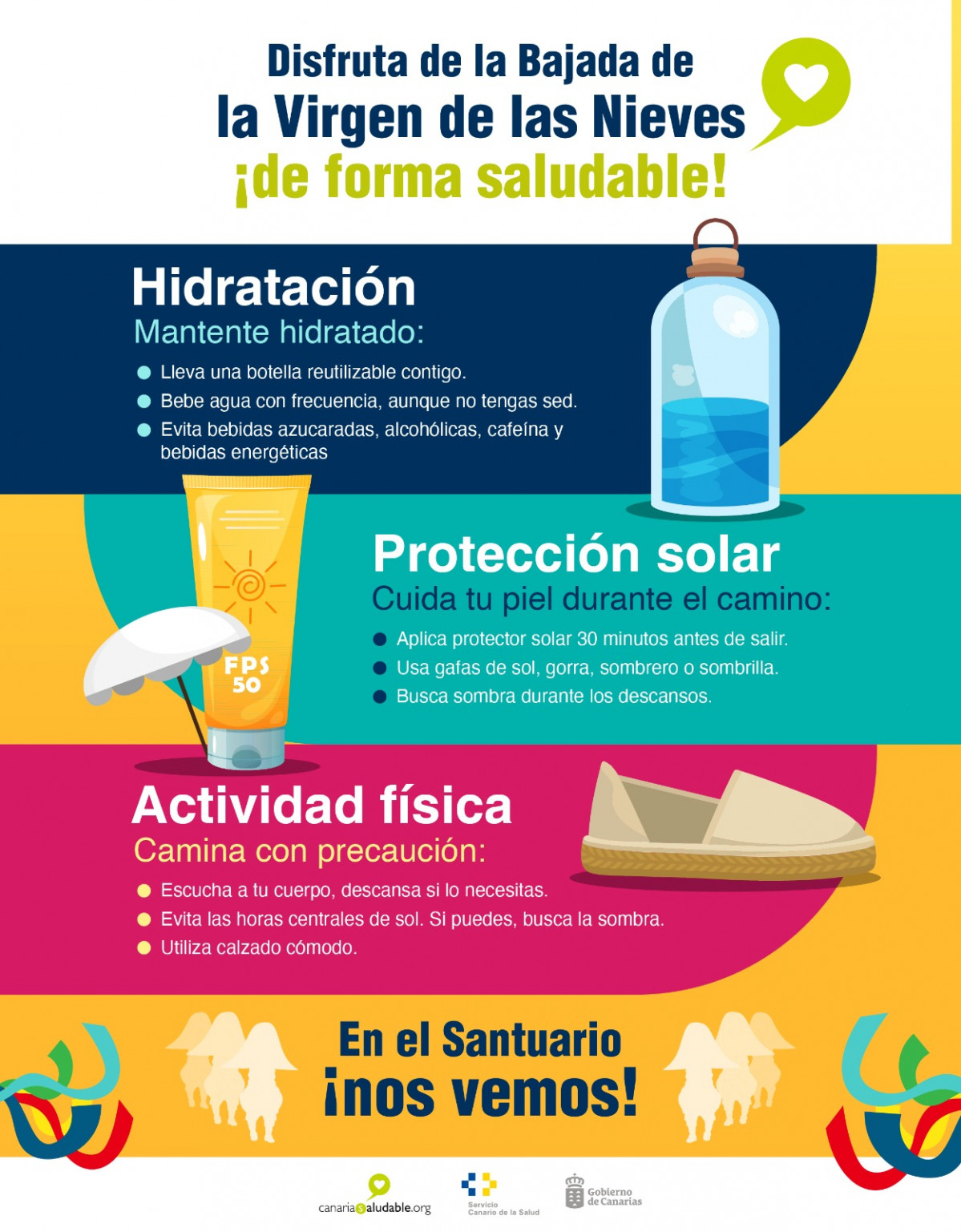 Recomendaciones Bajada Virgen de La Palma