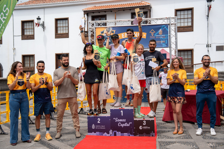 FOTO Podio 18 kms Enano Trail 2025. Imagen David San José Pérez