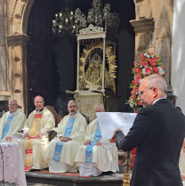 Sergio Rodríguez ofrenda Virgen de las Nieves