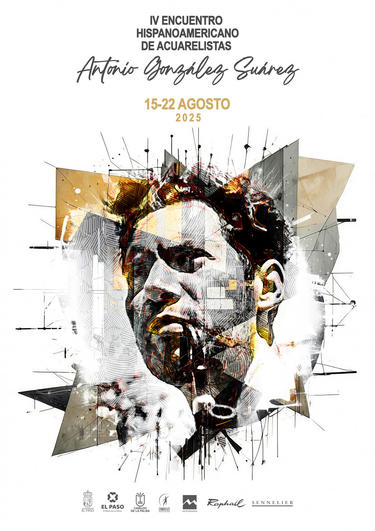 CARTEL IV ENCUENTRO ACUARELISTAS EL PASO