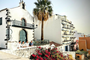 Foto Instante de la visita al barrio de La Luz y San Telmo para presentar el proyecto del mirador de La Luz